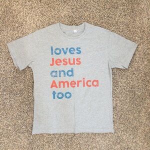 Loves Jesus And America Too Shirt